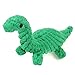 Dog Toys oneisall Pet Cotton Chew Rope Toy Dental Teaser Teeth Cleanning for Small Dog Puppy Biting Green Dinosaur