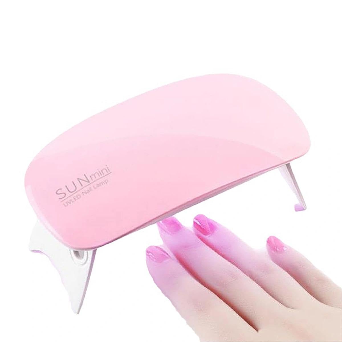 Uv Nail Lamp,Mini 6W Uv Lamps, Led Nail Lamp,Gel Nail Lamp,USB Plug,uv/led nail lamp for gel nailsQuick Drying and Convenient Carrying.(Pink)