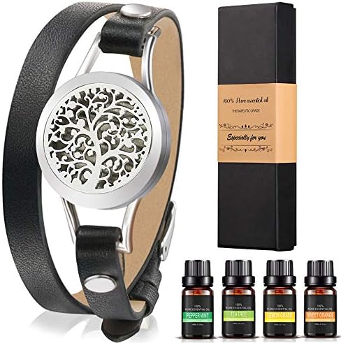 Mothers Day Gifts Aromatherapy Essential Oils Diffuser Bracelet Gift Set w/Pure Natural Essential Oils, Perfect Birthday Gifts for Women