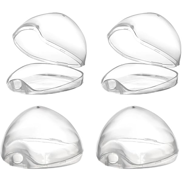 Portachupetes Transparentes Con Cuerda - Pack 4 Unidades, Incluye Cepillo, Para Viaje Y Hogar
