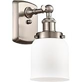 Innovations 916-1W-SN-G51 Transitional One Light Wall Sconce from Ballston Collection in Pewter, Nickel, Silver Finish,