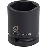 SUNEX Tools 3/4 in. Drive 31mm 6-Point Impact Socket, CR-MO Steel, Model 431M