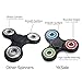YKSale Hands Fidget Tri-Spinner Focus ADHD Anxiety Relief Toys Stress Reducer Ultra Durable High Speed Stainless Steel Bearing,Up to 3 minuts Spins (Black)