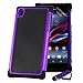 32nd Shock proof defender heavy duty tough case cover for Sony Xperia Z (L36h / L36i / C6603) + screen protector, cleaning cloth and touch stylus - Purple