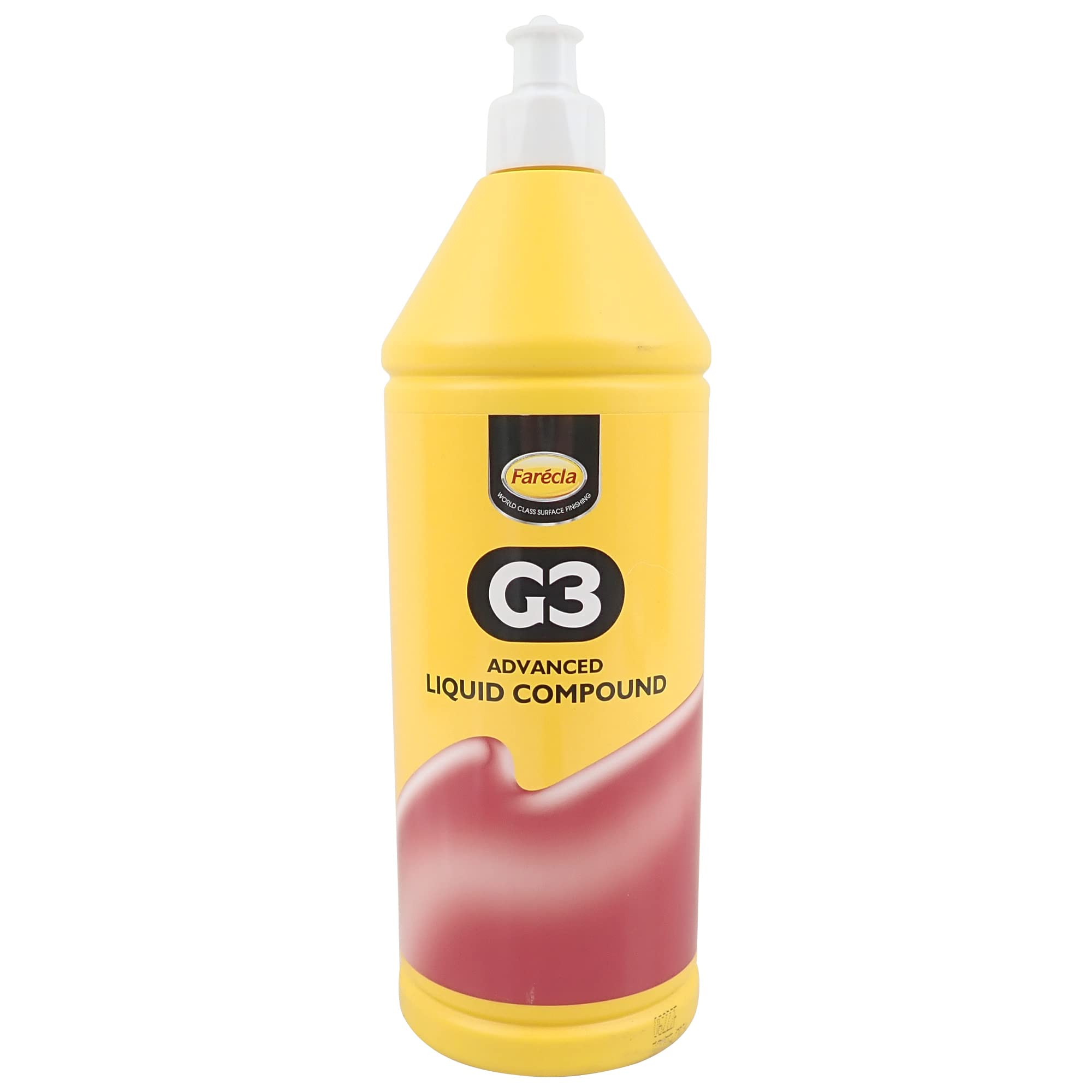 Farécla G3 Advanced Liquid Compound 1L (AG3/1400) – Medium to High Cut Compound for Automotive Paint, Removes Swirls and Fine Scratches, Delivers Permanent Results, Use by Hand or Machine, No Fillers