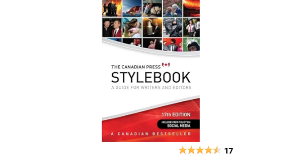 The Canadian Press Stylebook A Guide For Writers And Editors James Mccarten 9780920009505 Amazon Com Books