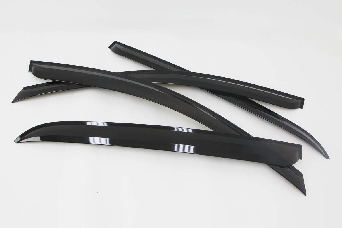 AUTO CLOVER Wind Deflectors Set for Ssangyong Korando 2011-2019 (4 pieces), Tinted Black - Image 5