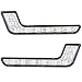 XCSOURCE 2pcs 8-LED White LED DRL Daytime Running Light L Shape Front Fog Light for Mercedes-Benz MA145
