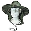 Cool-Mesh-Military-Camouflage-Boonie-Bush-Safari-Outdoor-Fishing-Hiking-Hunting-Boating-Brim-Hat-Sun-Cap-with-Neck-Flap-Woodland-Camo-L