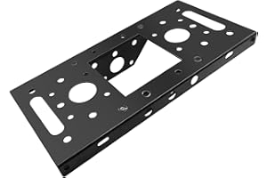 Gabasinover Mailboxes Adapter Plate 4X 4 replacment with 7540B-10 Mounting Board Black