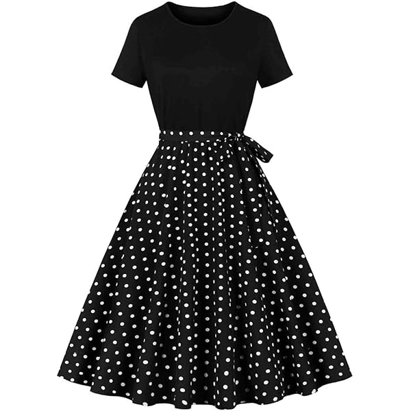 Amazon.com: Uillui Womens Classic Cap Sleeve 1940s Evening Dresses Pinup  50s Audrey Hepburn Vintage Sweetheat Neck Prom Swing Dresses Black :  Clothing, Shoes & Jewelry