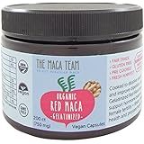 Gelatinized Red Maca Root Capsules - Certified Organic, Fresh Harvest From Peru, Fair Trade, Gmo-free, Gluten Free and Vegan - 750 Mg, 200 Ct