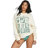 Billabong womens Ride in Oversized Crewneck Sweatshirt