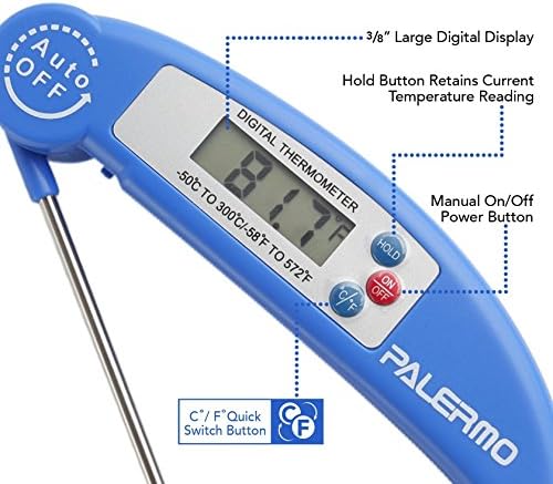 Instant Read Digital Meat Thermometer - Ultra Fast ...