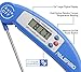Instant Read Digital Meat Thermometer - Ultra Fast Electronic BBQ and Kitchen Food Thermometer with long probe for Cooking, Grill, Smoker, Candy - Battery Included