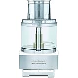 Cuisinart DFP-14BCWNY 14-Cup Food Processor, Brushed Stainless Steel, White