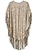 Choies Women's Suedette Cut Out Asymmetric Fringed Cape Kimono Blouse with Tassel