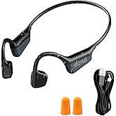 MZYMI Bone Conduction Headphones, Wireless Bluetooth 5.4 Open Ear Headphones,with Mic,15H Playtime,IPX6 Waterproof Sports Headset,for Running,Cycling,Workouts, Outdoor Sports (Black)