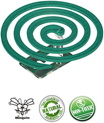 Mosquito Sticks Repellent Coils by JUBV - Natural Jasmine scent, non toxic - Outdoor use and suitable for living room and bedroom - Box 5 pairs (10 rolls)