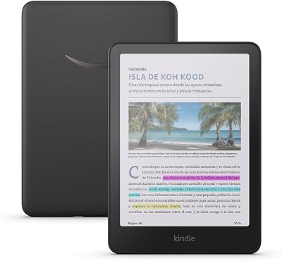 Kindle Colorsoft de Amazon 16 GB (modelo de 2024): con pantalla a color que da vida a las portadas y al contenido, resaltada ahora en color. Sin publicidad, negro