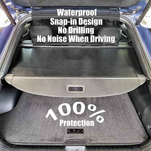 Volcaner Cargo Cover for Kia EV6 Accessories,Carbon Fiber Texture