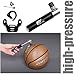 Hds-tek Mini Bike Pump,portable & Lightweight with Frame Mounting Kit,deluxe Black CNC Aluminum Alloy, High Pressure ,Hybrid & BMX Bicycle Tires, Presta & Schrader Compatible (1015(black))