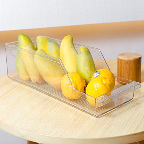 Budget & Good Refrigerator Soda Can Organizer Pantry Canned Food Storage – Beverage Holder for Kitchen Cabinet or Pantry, Clear