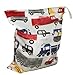 LOVE MY(TM) Solid Baby Wet and Dry Cloth Diaper Bag,Car Printed