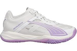 PUMA Womens Accelerate Nitro Sqd Volleyball Volleyball Sneakers Shoes Indoor - White
