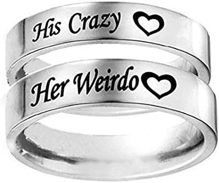 Funlife Home Couples Rings His or Hers Matching Set Titanium Wedding Engagement Bands Comfort fit 8mm