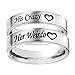 Funlife Home Couples Rings His or Hers Matching Set Titanium Wedding Engagement Bands Comfort fit 8mm