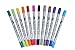 Scraft Artise - (12) Count, Primary Color Markers, Double Ended with Fine and Brush Tip, Blendable, Non Toxic Water Based Ink for Adult Coloring, Journaling and Personalizing Your Day Planner