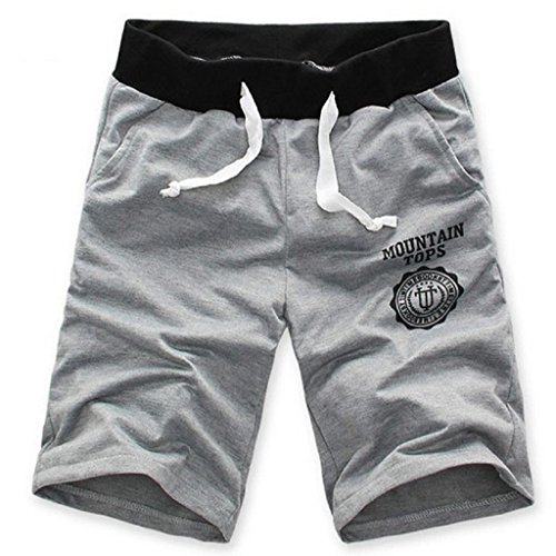 Sannysis Moda Hombre de algodón Pantalones cortos Gimnasio Sport Jogging