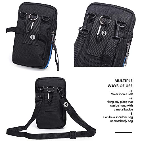KAMO Crossbody Phone Bag – Waist Pack Or Shoulder Bag, Water-Resistant, Multiple Pockets, Flowers Print - View #13