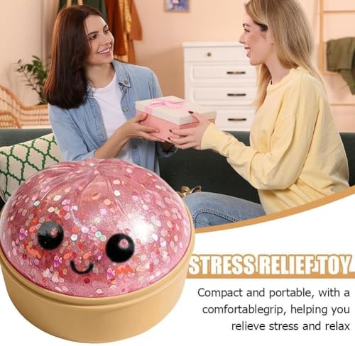 SLEEPHEAD® Glitter Dumpling Squishies Mystery Box Squeeze Toy, Squishy Dumpling Fidget Toys for Adults, Stress Relief Sensory Toy