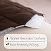 Rose Home Fashion Reversible Chaise Lounge Cover, Chaise Lounge Slipcover, Sectional Couch Covers for Dogs (Chaise Lounge: Chocolate/Beige)