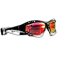 Jettribe Pro Jet Ski Goggles - Revo Lens, Black Fade Frame, PWC Watercraft, Jetski Racer Sunglasses - Racing Goggles With Protective Storage Case - Easy Fit Sport Glasses for Ultimate Water Adventure