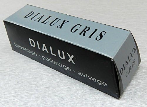 DIALUX GRAY POLISHING COMPOUND ROUGE DIALUX GRIS STAINLESS STEEL GREY POLISH BAR (E 5) by DIALUX