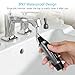SUPRENT Nose & Ear Hair Trimmer, Wet/Dry Nose Hair Clipper for Businessmen with LED Light, Waterproof Stainless Steel Rotation Blade, 1 AA Battery-Include (Black)