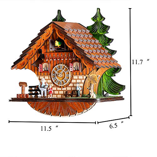 Kintrot Cuckoo Clock Traditional Chalet Black Forest House Clock