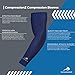CompressionZ Arm Sleeve (Pair) - Sports Compression Sleeves for Baseball, Basketball, Football, Cycling, Golf - Elbow Brace for Arthritis, Lymphedema - UV Protection for Men/Women