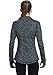 Matymats Women's Active Full-Zip Track Jacket Yoga Running Athletic Coat With Thumb Holes,Small,Heather Black