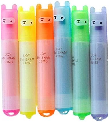 Uesae Uesae Ballpoint Pens Roller Pens Creative Pen Office School Stationery Supplies Gel Ink Pen Type kawaii Gifts 6pics 6 Colors