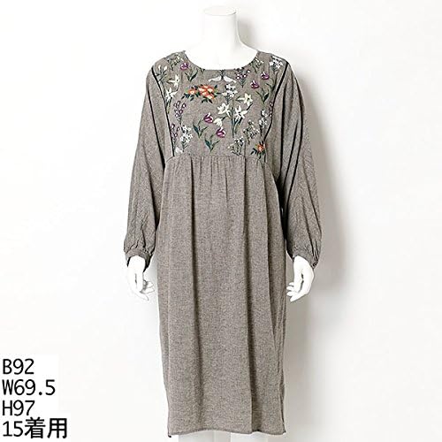 Amazon Co Jp スーパーハッカフィーユ Super Hakka Feuille フォークロアフラワー刺繍ワンピース 90ブラック 47 15 服 ファッション小物