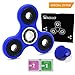 SENQIAO Tri Fidget Hand EDC Finger Spinner Toy Stress Reducer with Premier Ceramic bearing For ADD, ADHD, Anxiety, and Autism Adult Children (Blue)