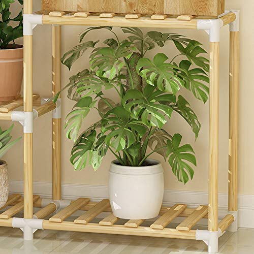 HBY Escalera De Madera for Flores Estantería for Plantas La Multi ...