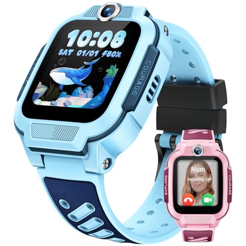 imoo Z3 Children's Smartwatch, 4G Voice Call, 1.5 Inch HD Screen, Water Resistant up to 20 m, 8 GB Large Memory, Class Mode & Sleep Mode with Accessory Set (Blue)