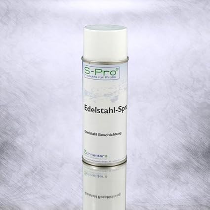 S-Pro Edelstahl-Spray | Edelstahl-Beschichtung abriebfest, witterungsfest und hitzebeständig | Inox-Legierung und widerstands