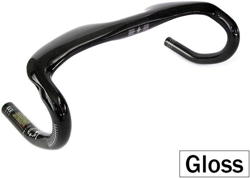 Pincasol Aero Carbon Handlebars for Road Bike-Full Carbon Road Bike Handlebar/Bar-Carbon Road Bars-Internal Cable Routing 4 Holes-Ergonomics-31.8400/420/440mm-Drop 128cm Reach 70cm