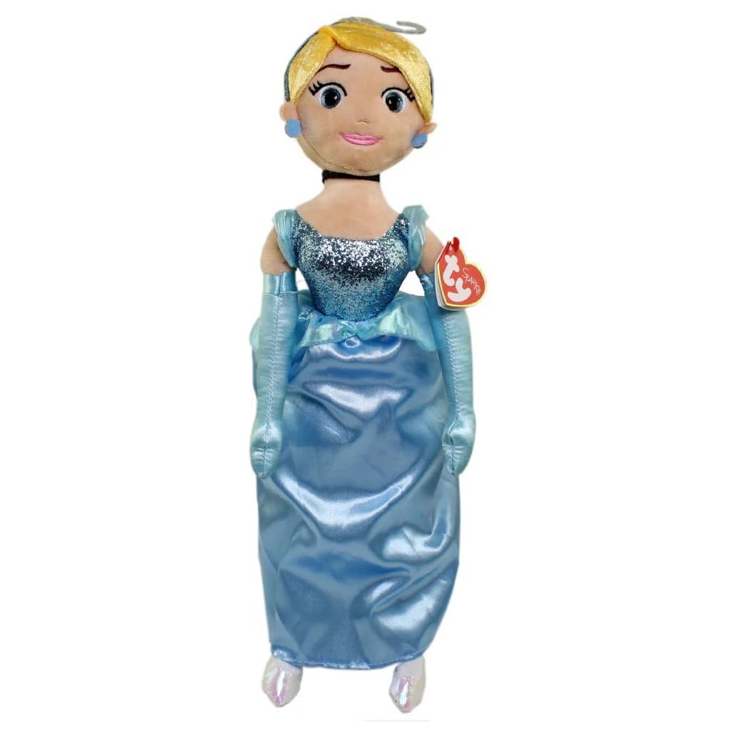 TY Cinderella Disney Princess from Disney | 15-Inch Licensed Plush Dolls | Collectible Soft Princess Toys & Gifts
